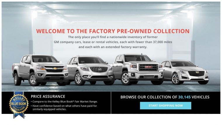GM announces Factory Pre-Owned Collection 