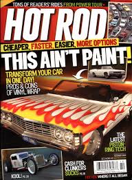 hot rod magazine cover