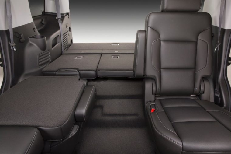 The 2016 Chevrolet Tahoe features a 60/40 split-folding bench