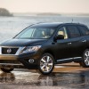 The 2016 Nissan Pathfinder can seat up to seven people and is powered by a 260 horsepower V6 engine