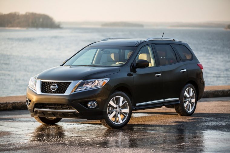 The 2016 Nissan Pathfinder can seat up to seven people and is powered by a 260 horsepower V6 engine