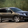 The 2016 Nissan Pathfinder can seat up to seven people and is powered by a 260 horsepower V6 engine