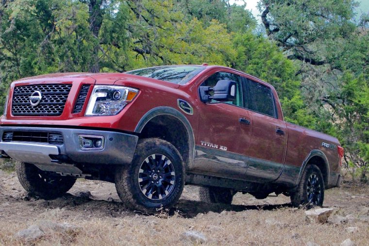 The 2016 Nissan Titan XD is a heavy duty pickup truck with a starting MSRP of $40,290