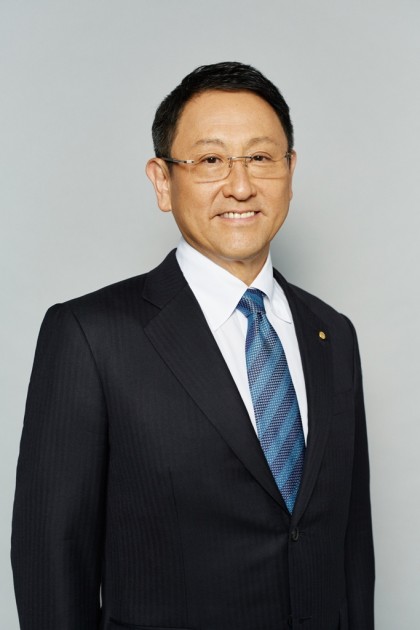 Akio Toyoda serves as president of Toyota