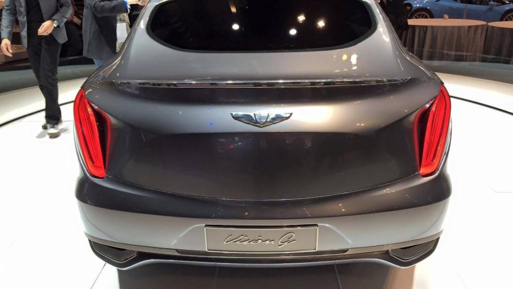 Genesis Vision G Concept car at Chicago Auto Show rear