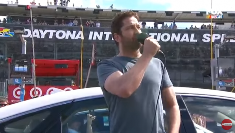 Gerard Butler Daytona Grand Marshall