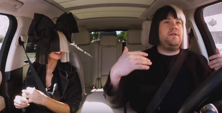 James Corden Sia Wig