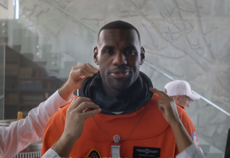 LeBron James going to outer space in newest Kia K900 commercial