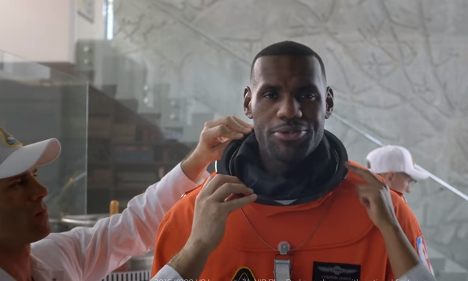 LeBron James going to outer space in newest Kia K900 commercial