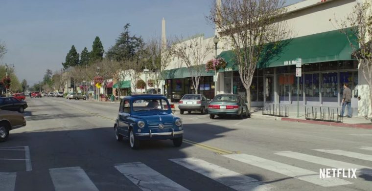 Pee-wee's Big Holiday Netflix Movie  starring Paul Reubens Fiat 600 car