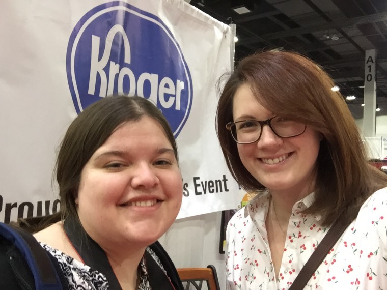 Rebecca and Caitlin at Cincy Auto Show