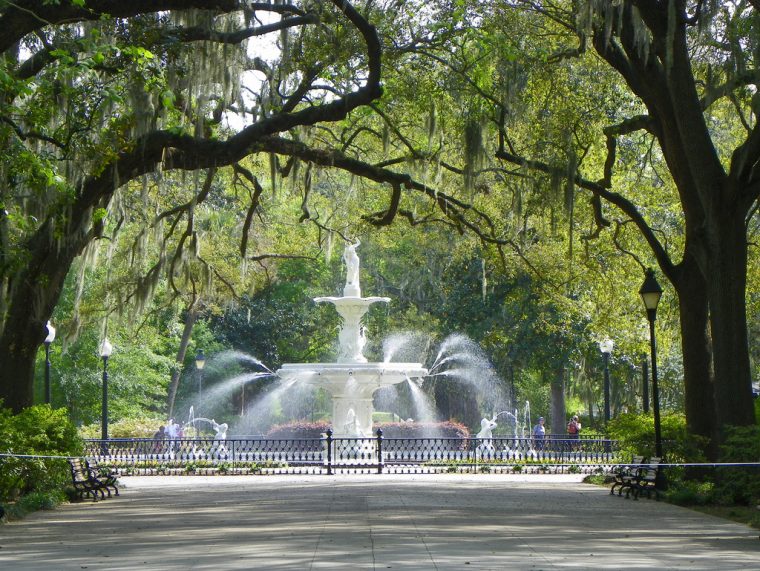 Savannah Georgia Fountain