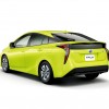 The 2017 Toyota Prius in the fuel-saving Thermo-Tect Lime Green paint color