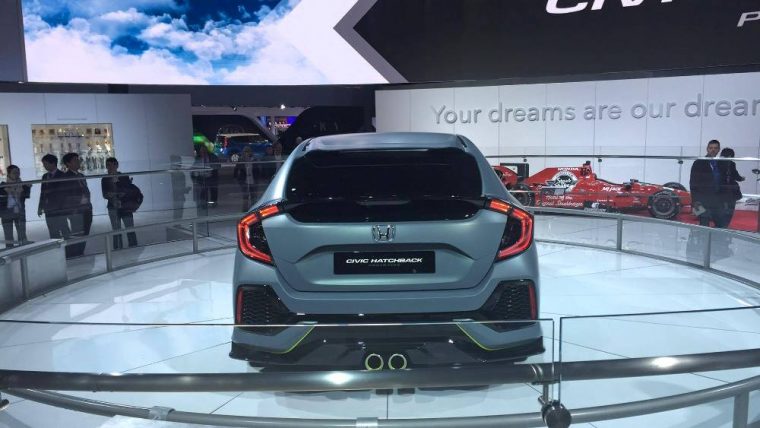 The Honda Civic Hatchback Prototype made its North American debut at the New York Auto Show on March 22, 2016