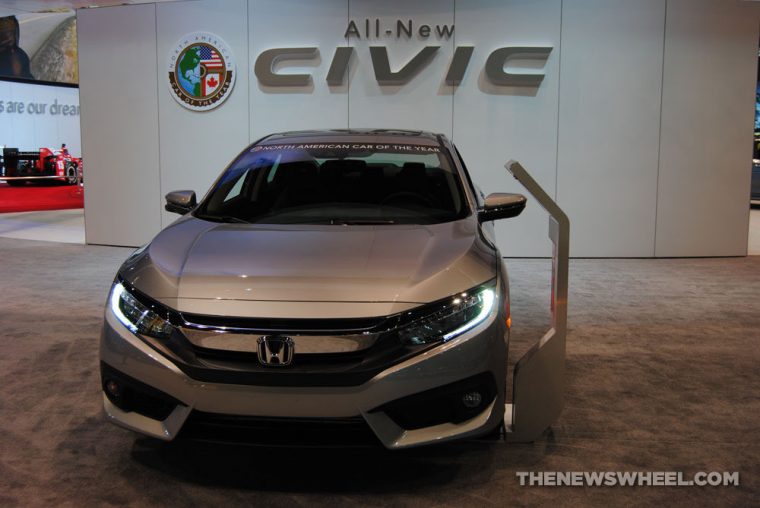 2016 Honda Civic on display at the Chicago Auto Show