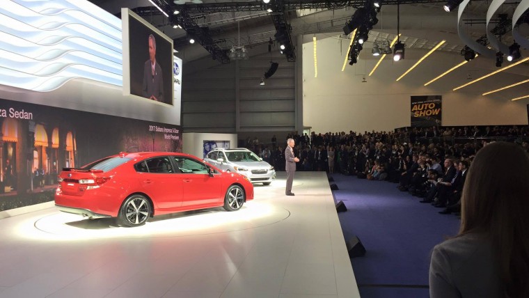 2017 Subaru Impreza Sedan and the 2017 Subaru Impreza 5-Door new york auto show