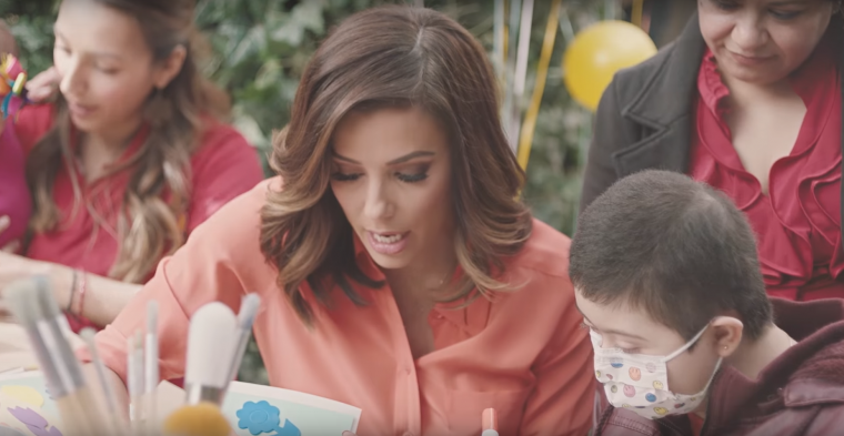 Eva Longoria participates in Chevrolet's #DayItForward Leap Day campaign