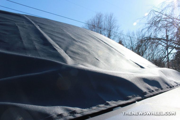 Gethercovered windshield cover fabric