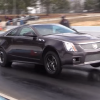 This Cadillac CTS-V coupe covered a quarter mile is less than 10 seconds