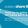 Subaru's Share the Love initiative brought in nearly $20 million to charities nationwide