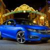 The 2016 Honda Civic Coupe features a sporty exterior design and it’s available with a new turbo engine