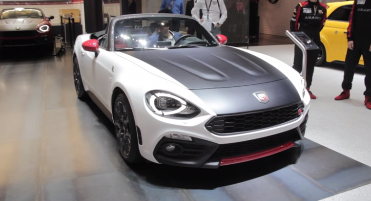 The high-performance 2017 Fiat Abarth 124 Spider made its official debut at the Geneva Auto Show