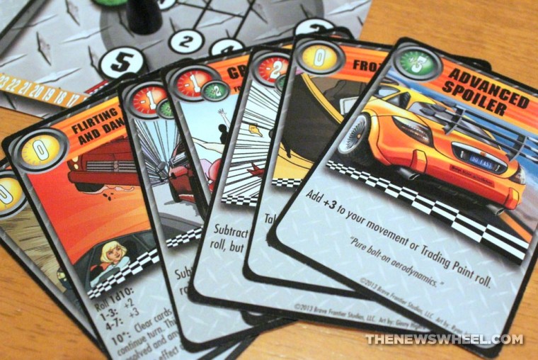 Thrash Car Racing Board Game Review Solar Flare cards