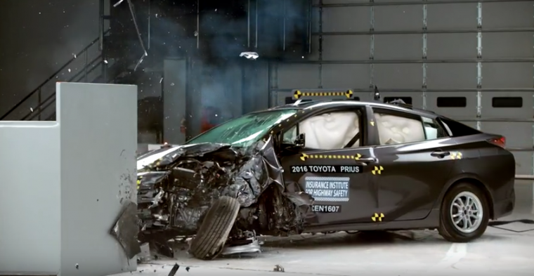 The 2016 Toyota Prius earned a Top Safety Pick+ designation from the IIHS