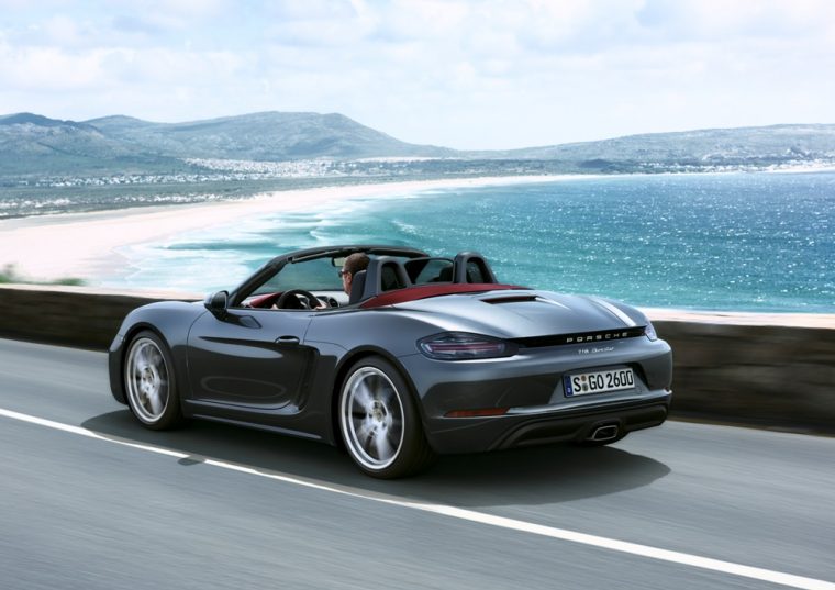 The 2017 Porsche 718 Boxster carries a starting MSRP of $56,000 and it can accelerate from 0 to 60 mph in less than five seconds