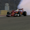 Vettel's smoking car