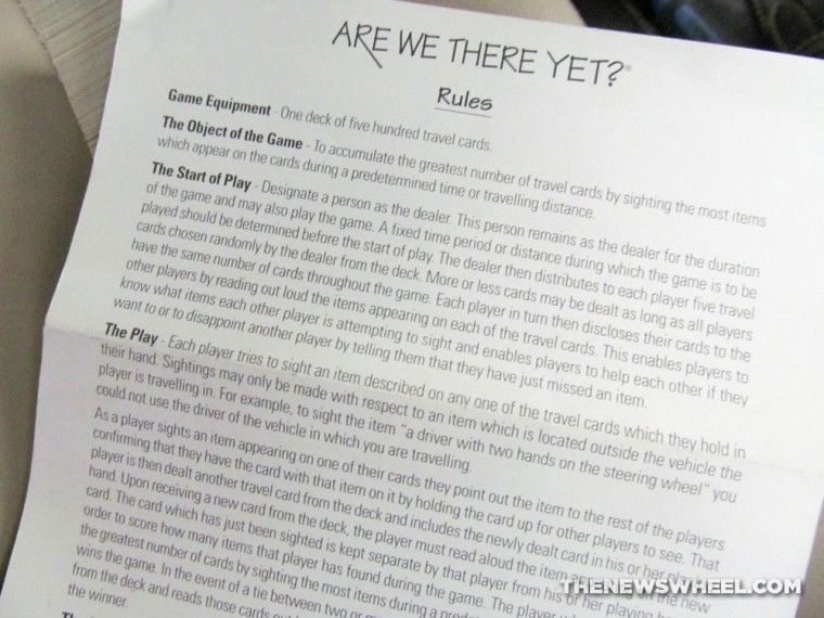 Are We There Yet Travel Card Game review instructions