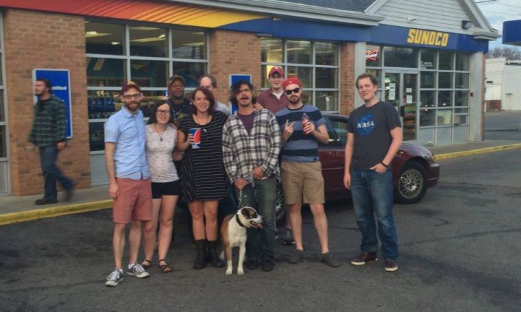 Limp Bizkit crew at the Sunoco on Wayne Avenue