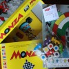 Monza children's board game from HABA review box components