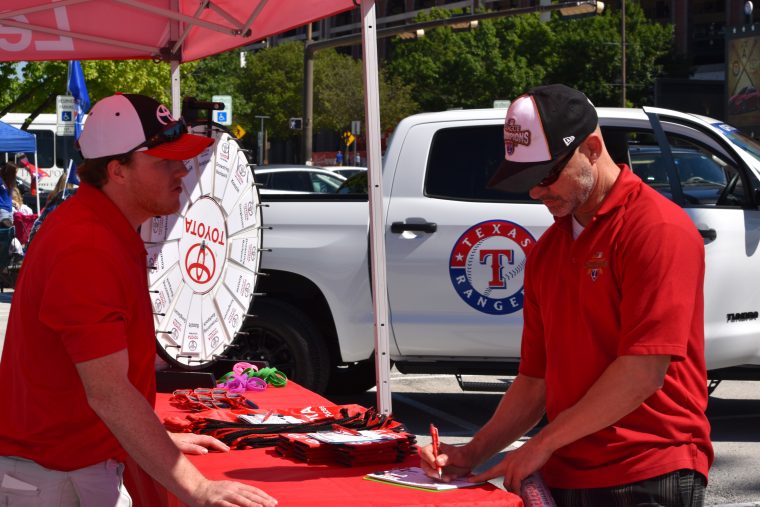 Toyota has become the Official Truck of the Texas Rangers