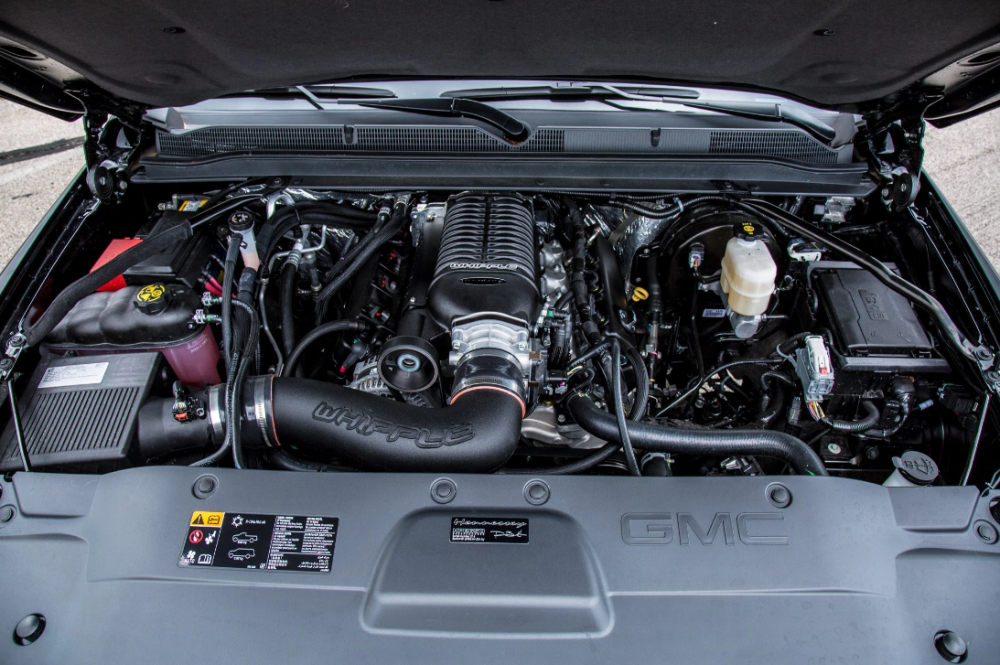 The Hennessey supercharged GMC Yukon Denali boasts up to 650 horsepower and 658 lb-ft or torque