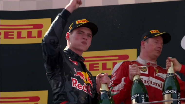 2016 Spanish Grand Prix - Verstappen Fist Pump