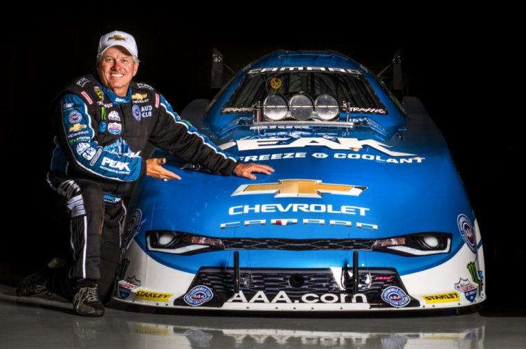 Legendary NHRA driver John Force will be driving this Camaro SS Funny Car at this weekend’s NHRA Kansas Nationals