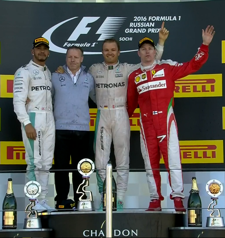 2016 Russian Grand Prix podium