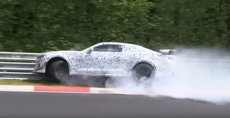 A Camaro Z/28 prototype was caught on camera colliding with the wall at Nürburgring
