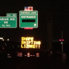 Sign in west Dallas, Texas warns motorist that "Donald Trump is a Shape-Shifting Lizard"