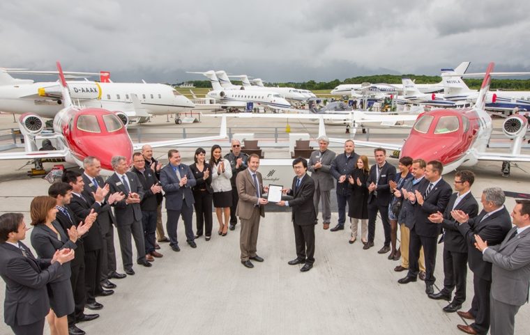 The HondaJet received a type certificate from the European Aviation Safety Agency (EASA) 