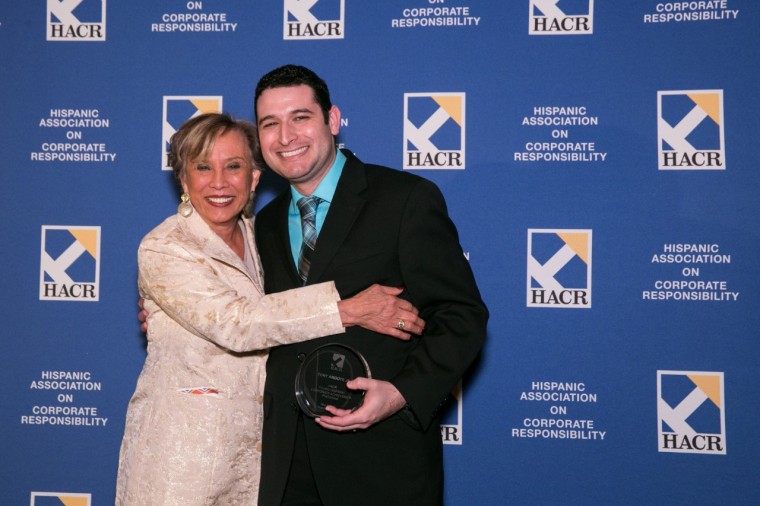 Young Hispanic Corporate Achiever and GM assosciate Tony Argote