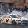 Ford driver Brad Keselowski won Sunday’s NASCAR race at Talladega, which saw 33 cars be involved in accidents