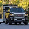 The 2016 GMC Sierra 2500HD Denali offers the signature exterior styling that the Denali sub-brand is known for, while also adding an enhanced navigation system, among other features