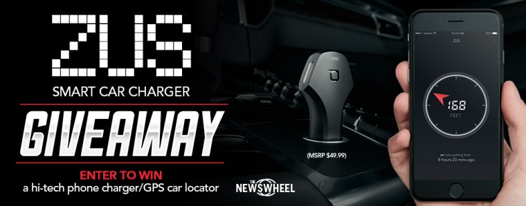 Enter The News Wheel Zus Smart Car Charger Giveaway banner