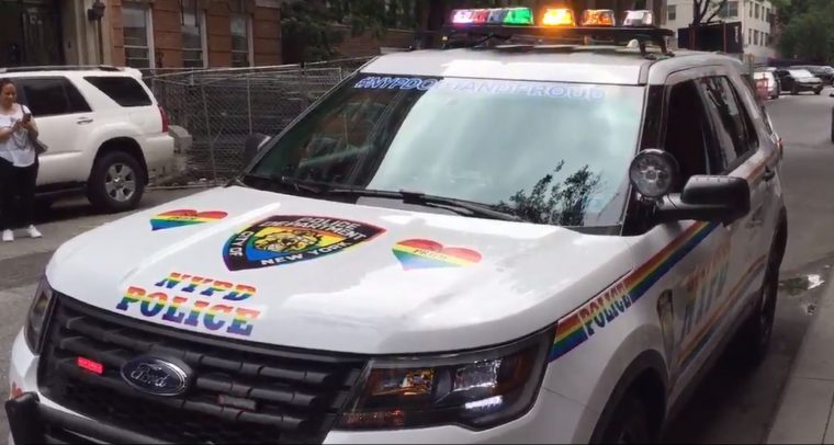 nypd gay pride patrol suv