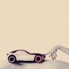 The futuristic Opel GT Concept has inspired art and photographs from Russian Instagram star @katia_mi