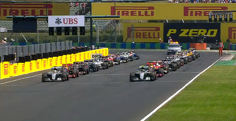 2016 Hungarian Grand Prix - Starting Grid