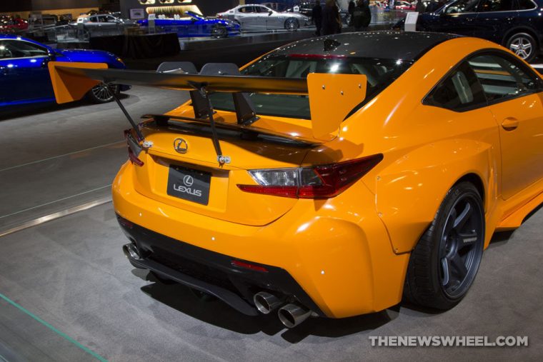 The 2016 Lexus RC F is aggressively styled, packs a powerful V8 engine, and is priced at approximately $63,000