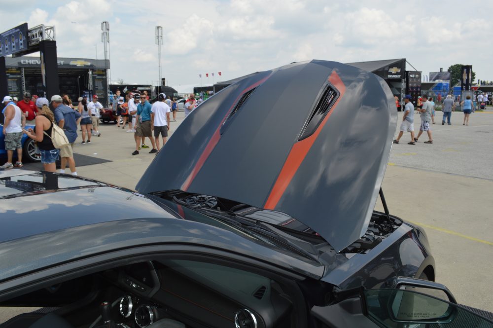 2017 Chevy Camaro 50th Anniversary Edition at Chevy Display during Brickyard 400 NASCAR race at Indianapolis Motor Speedway